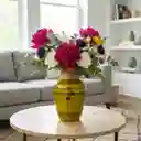 Florero Jarrón De Cristal Color Dorado (nice)