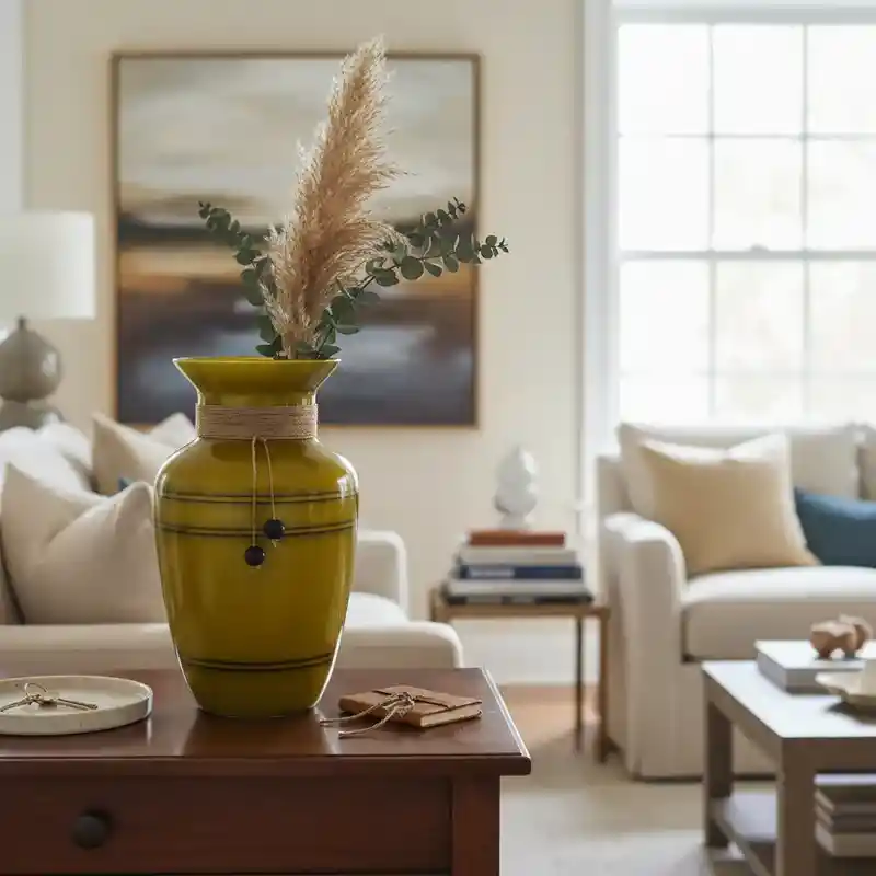 Florero Jarrón De Cristal Color Dorado (nice)