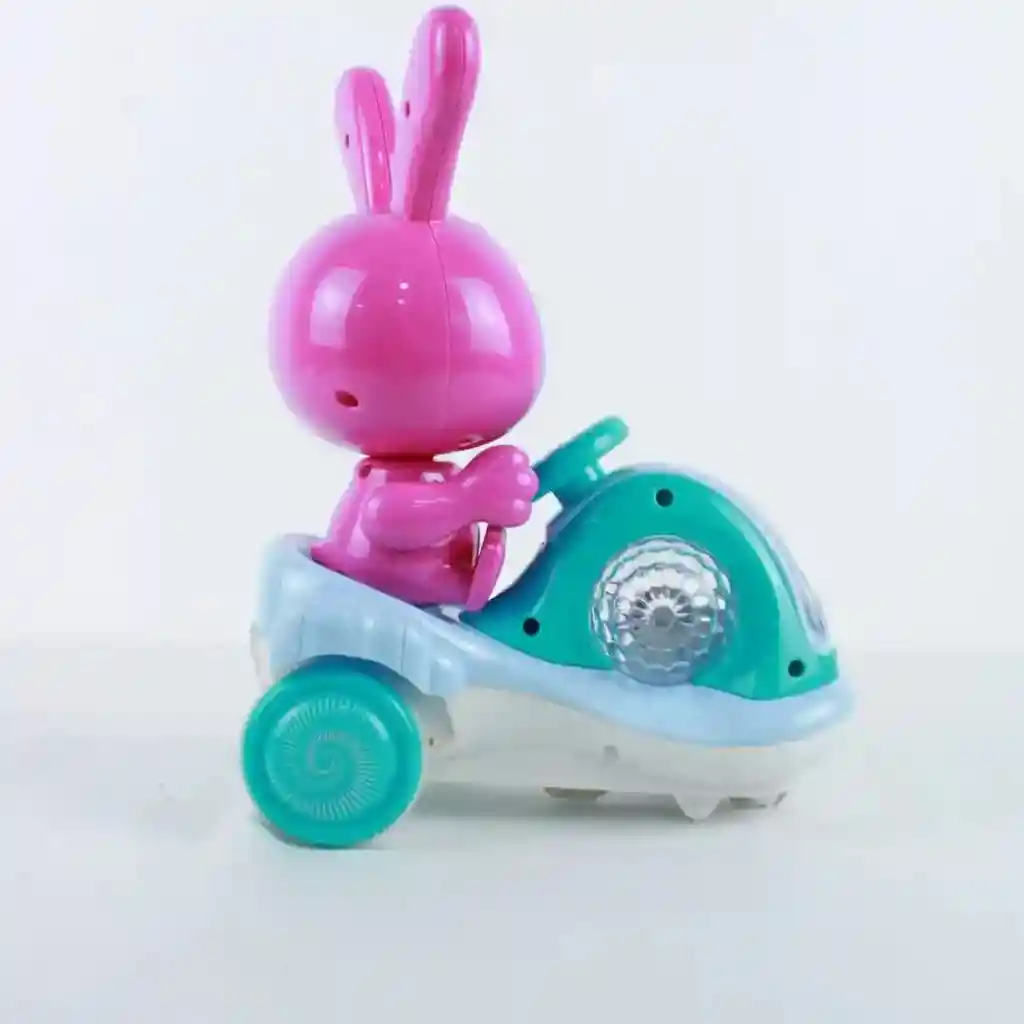 Carro Conejo Musical Con Luz Movimiento 360’ Niños