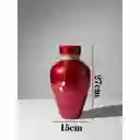 Florero Jarrón De Cristal Color Rojo (toulon)