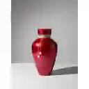 Florero Jarrón De Cristal Color Rojo (toulon)