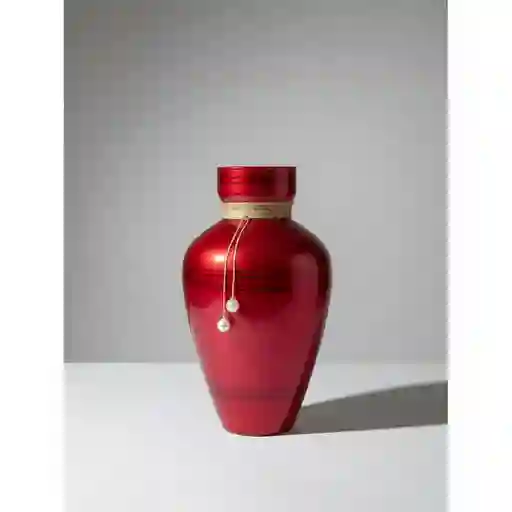 Florero Jarrón De Cristal Color Rojo (toulon)