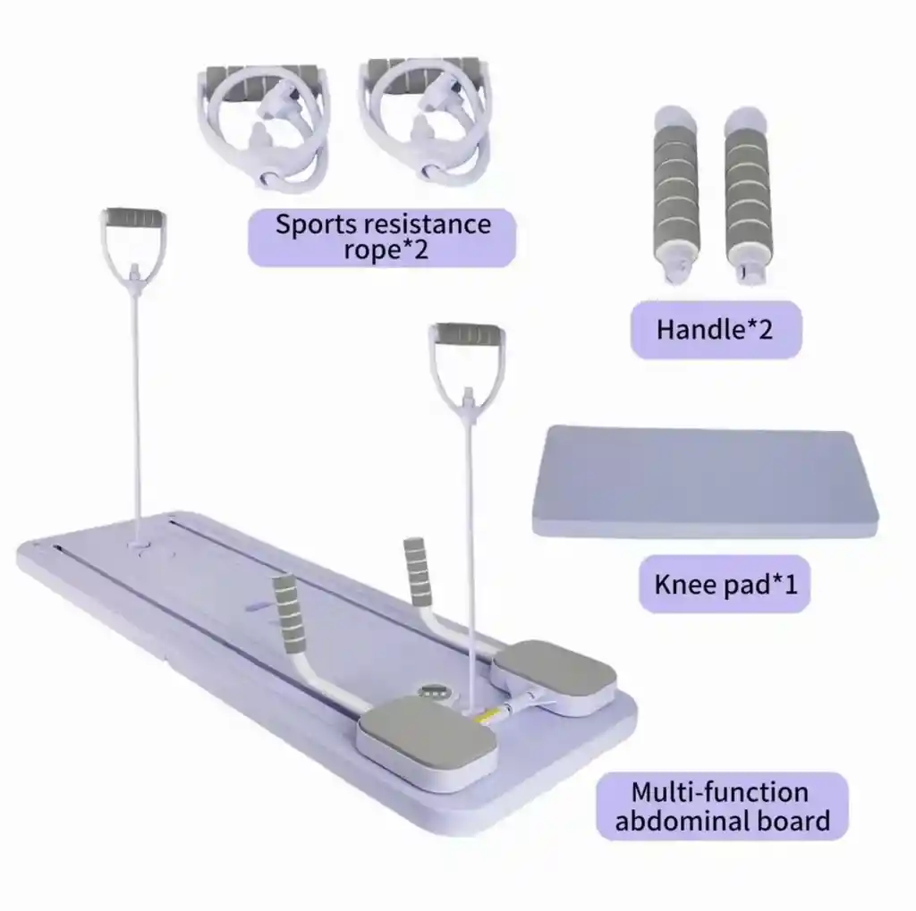 Tabla De Pilates Multifuncional Plegable Y Portátil