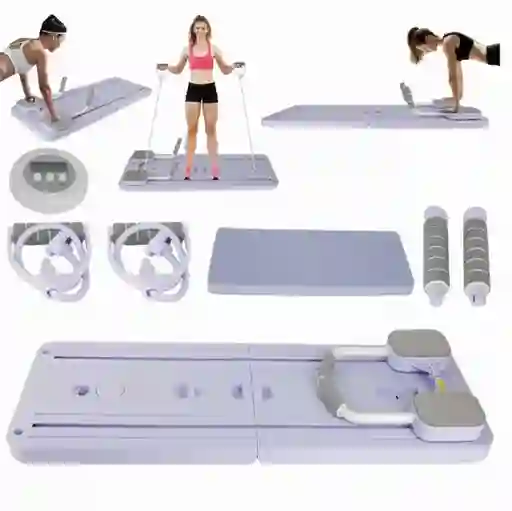 Tabla De Pilates Multifuncional Plegable Y Portátil