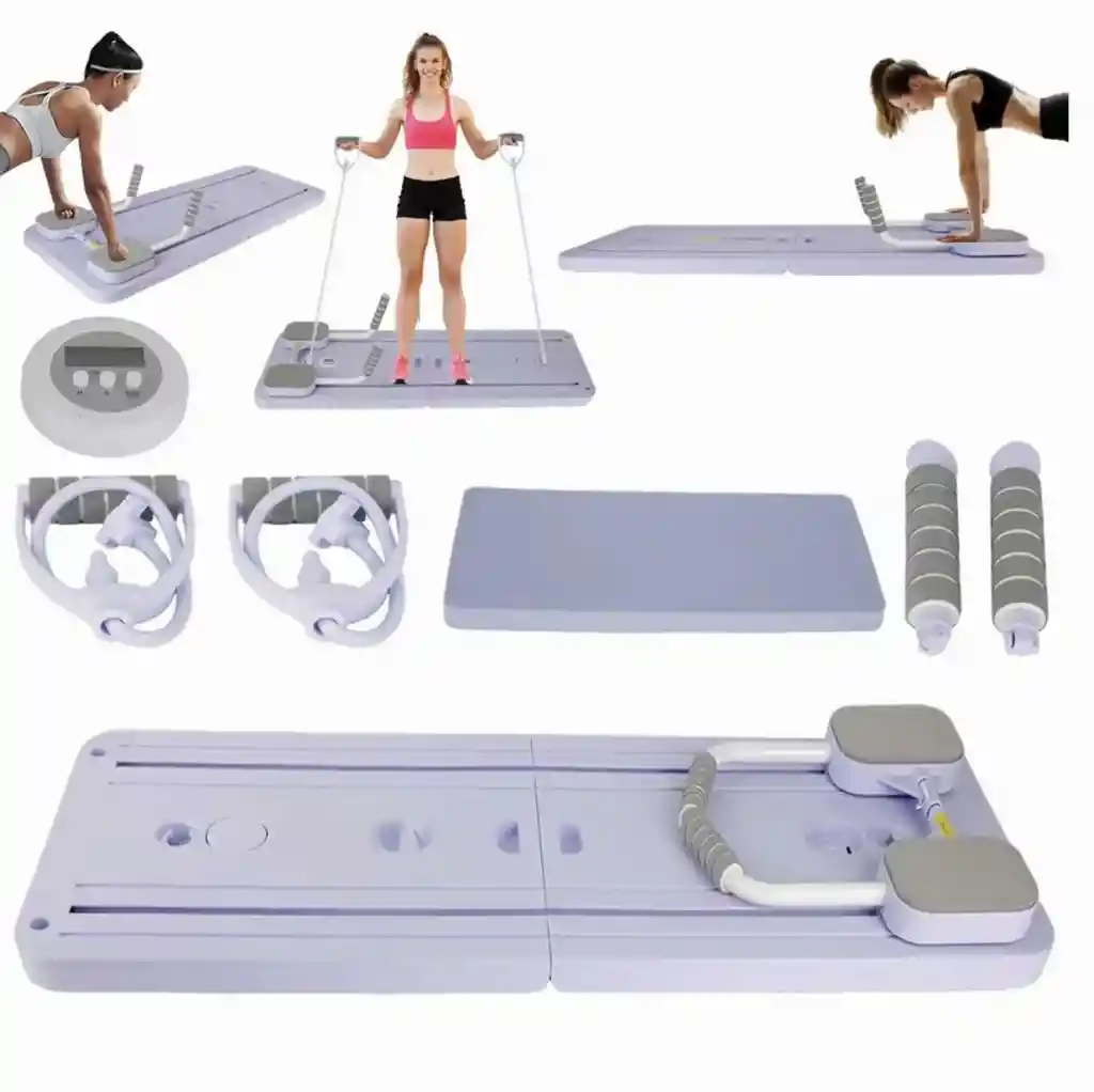 Tabla De Pilates Multifuncional Plegable Y Portátil