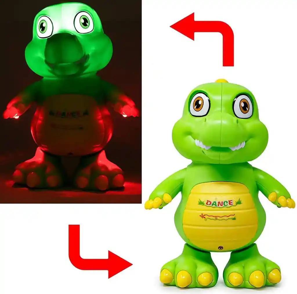 Dinosaurio Musical Bailarin Con Luz Juguete Entretenimiento Niños