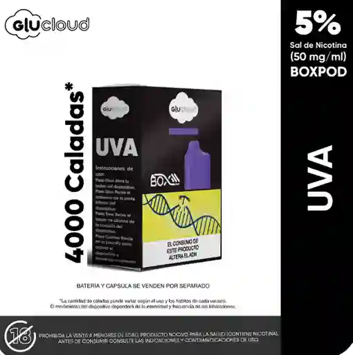 Glucloud Pod 4.000 Puffs Uva
