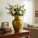 Florero Jarrón De Cristal Color Dorado (toulon)