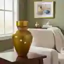 Florero Jarrón De Cristal Color Dorado (toulon)