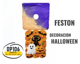 Feston / Guirnalda Decoracion Halloween – Fantasma, Gato Y Calabaza
