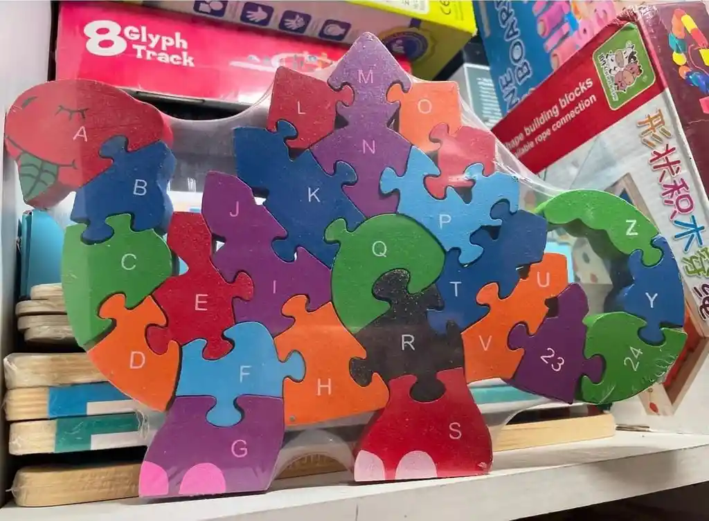 Rompecabezas De Madera En Forma De Dino