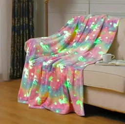 Cobija Para Niños Luminosa Felpa Suave Grande 200x150 Cm
