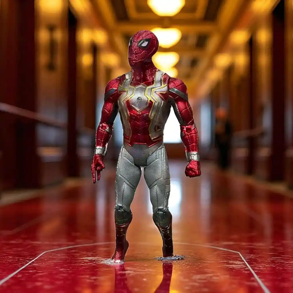 Spiderman Colección Juguete 5 Figuras Hombre Araña Con Luz