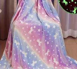 Cobija Para Niña Luminosa Felpa Suave 150x100 Cm