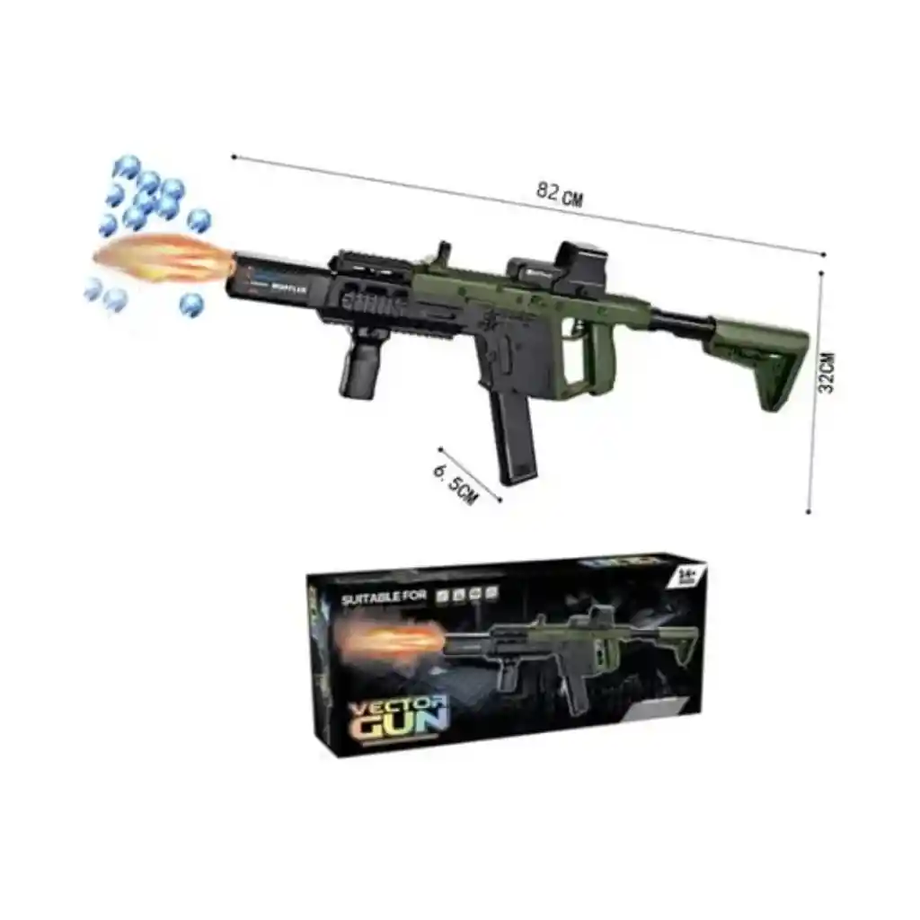 Juguete Lanzador De Hidrogel Eléctrica Vector Gun