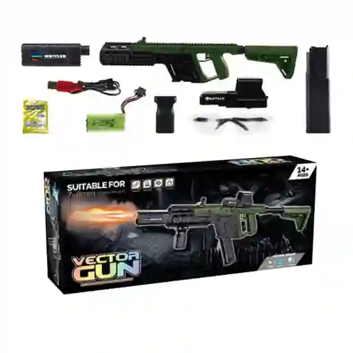 Juguete Lanzador De Hidrogel Eléctrica Vector Gun