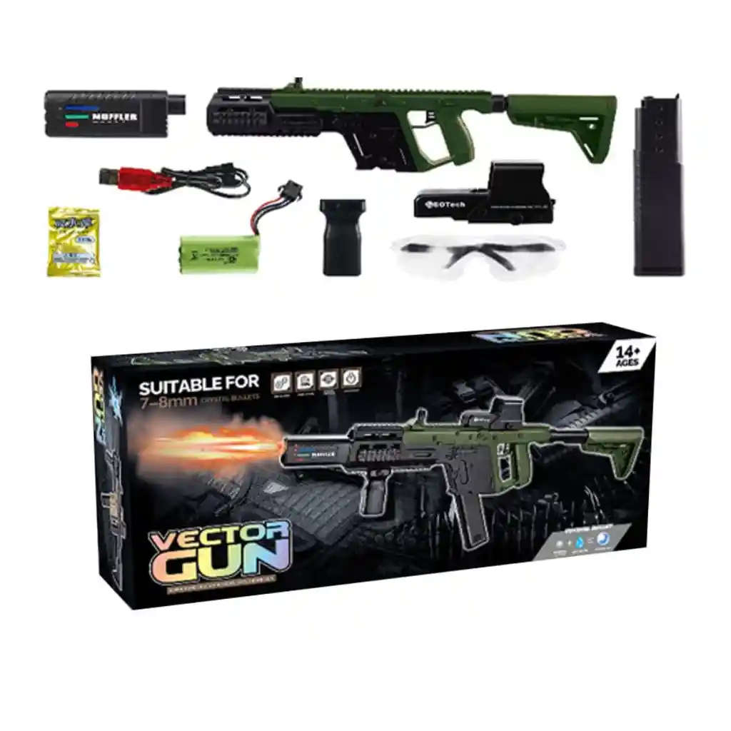 Juguete Lanzador De Hidrogel Eléctrica Vector Gun