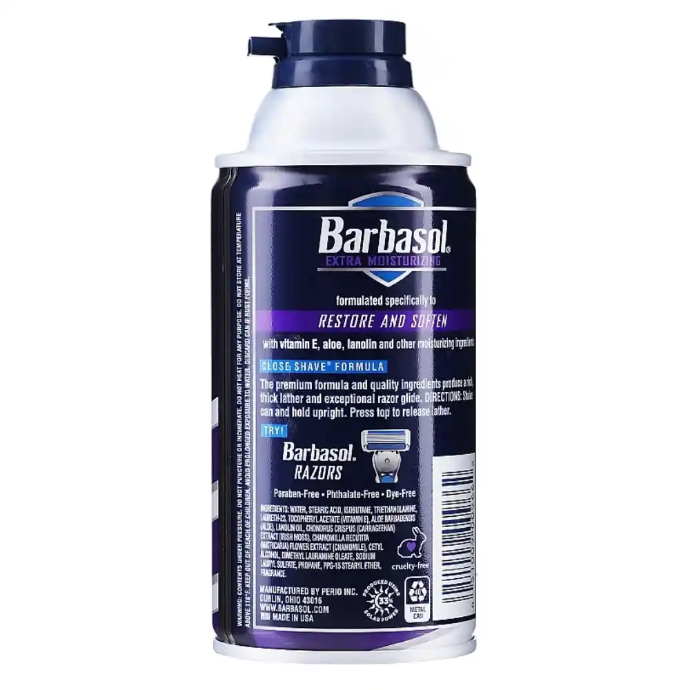 Crema De Afeitar Barbasol Extra Moisturizing De 283g