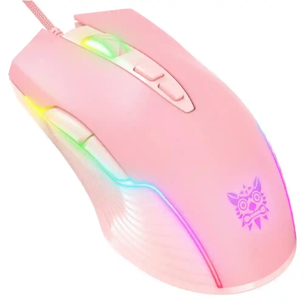 Mouse Onikuma 905rgb Alambrico Rosado