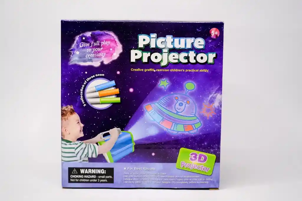 Proyector Linterna Para Dibujar Magic Infantil Plumones