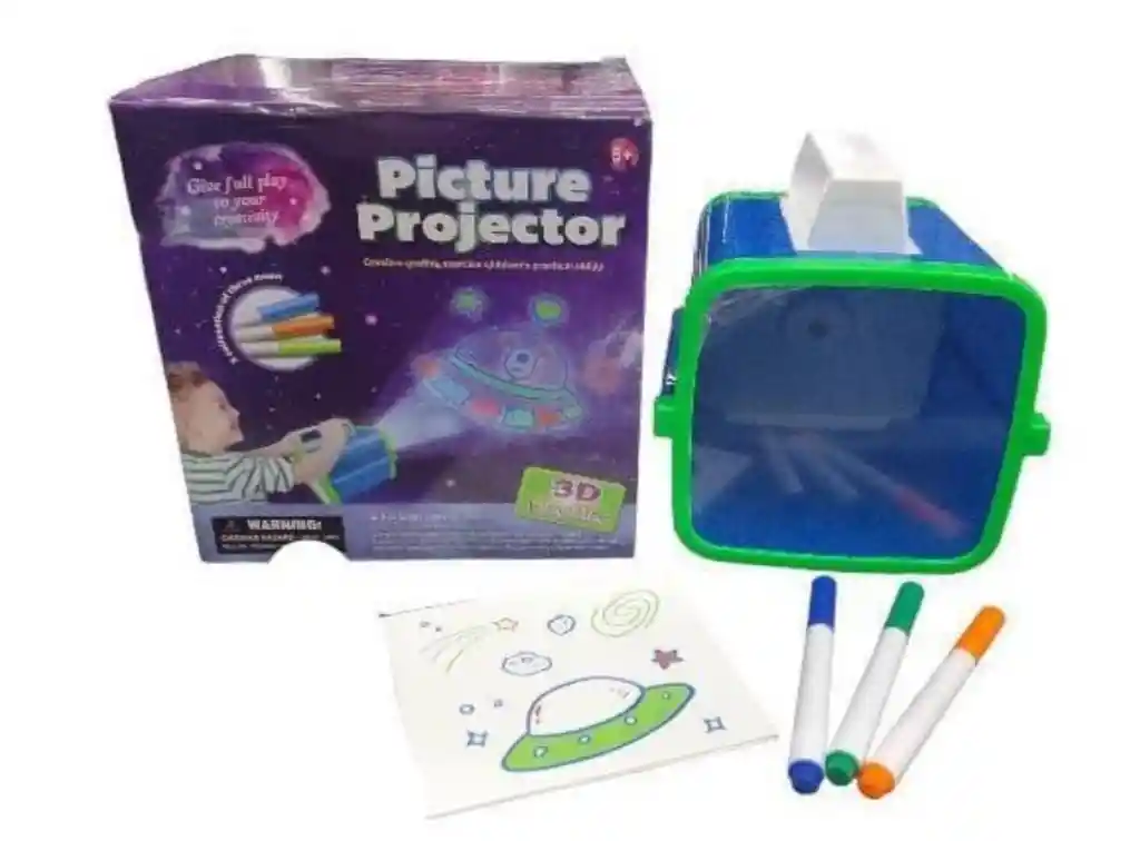 Proyector Linterna Para Dibujar Magic Infantil Plumones