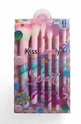 Set De Brochas De Maquillaje Sweet X6 Piezas ✨