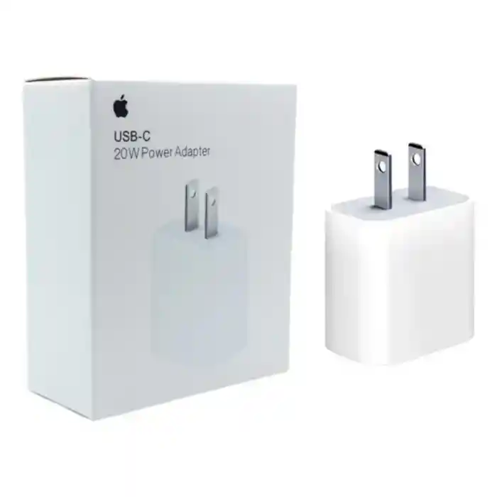 Cargador Adaptador 20w Iphone Tipo C + Cable Iphone Usb C A Lightning De 1 Metro 1.1 Iphone
