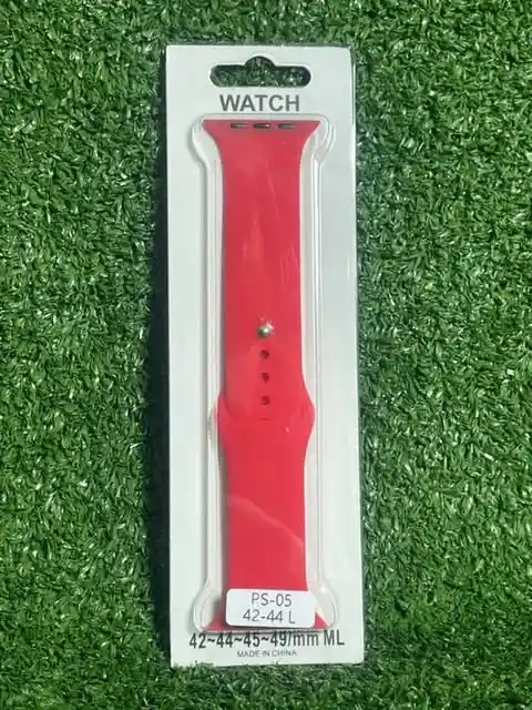 Manilla Silicona 42 | 44 | 45 | 49 Mm Smartwatch Applewatch Smartband | Correa Smart Band | Pulso Apple Watch | Pulsera Smart Watch | Color Rojo