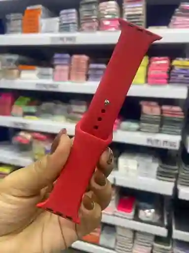 Manilla Silicona 42 | 44 | 45 | 49 Mm Smartwatch Applewatch Smartband | Correa Smart Band | Pulso Apple Watch | Pulsera Smart Watch | Color Rojo Quemado