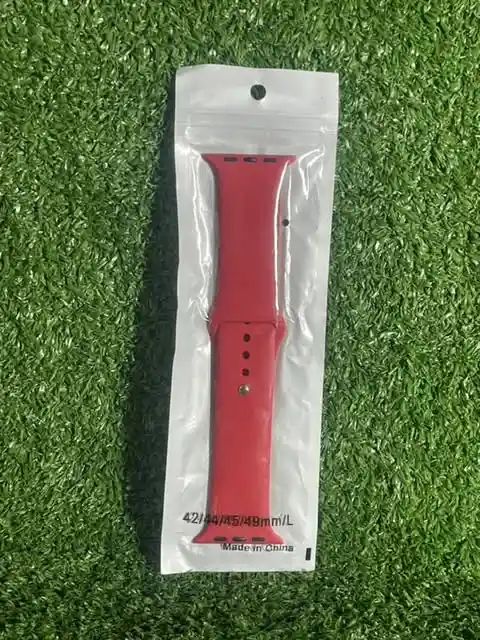 Manilla Silicona 42 | 44 | 45 | 49 Mm Smartwatch Applewatch Smartband | Correa Smart Band | Pulso Apple Watch | Pulsera Smart Watch | Color Rojo Quemado