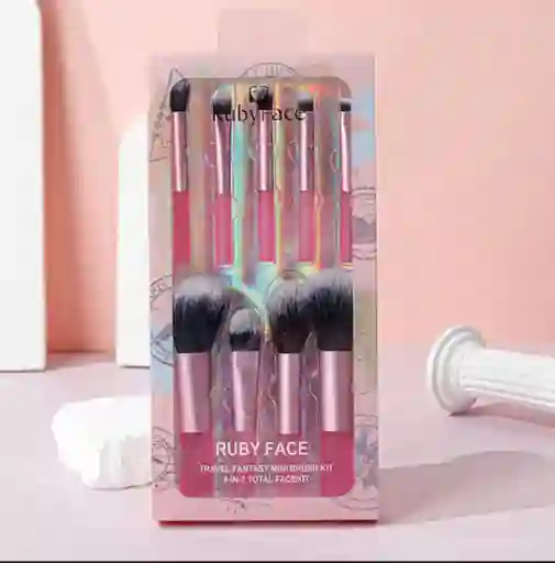 Set De Brochas De Maquillaje Viajero X9 Piezas 🌸