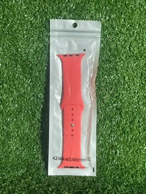 Manilla Silicona 42 | 44 | 45 | 49 Mm Smartwatch Applewatch Smartband | Correa Smart Band | Pulso Apple Watch | Pulsera Smart Watch | Color Radical Red