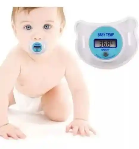 Termómetro Digital Diseño Chupete Suave Para Bebés