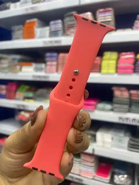 Manilla Silicona 42 | 44 | 45 | 49 Mm Smartwatch Applewatch Smartband | Correa Smart Band | Pulso Apple Watch | Pulsera Smart Watch | Color Radical Red Neutro