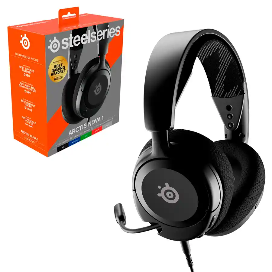	 Diadema Gamer Steelseries Arctis Nova 1 Negra