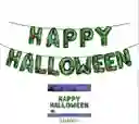 Letrero Inflable "feliz Halloween" Verde Con Manos