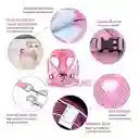 Arnés Y Correa Para Perros De Nailon Reflectante M Rosa Talla Pequeña
