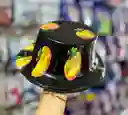 Sombrero Plastico Negro Calabazas Halloween X1