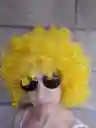 Peluca Afro Amarilla