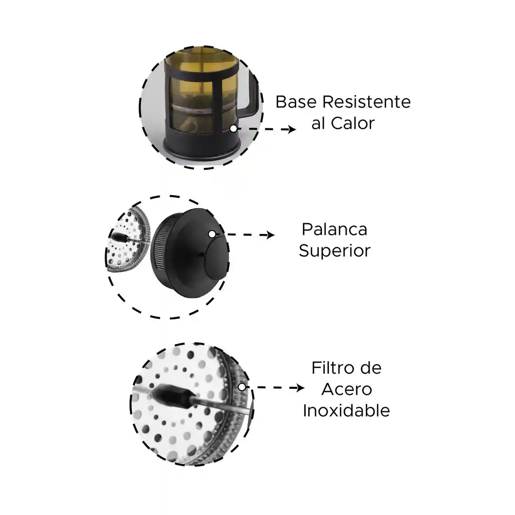 Cafetera Prensa Francesa 600 Ml