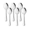 Set De 6 Cucharas Acero Inoxidable Mesa Acero 410