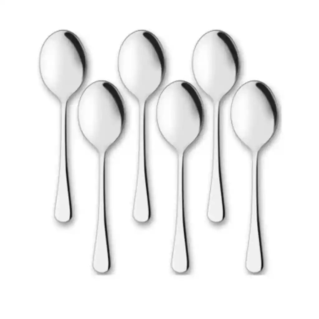 Set De 6 Cucharas Acero Inoxidable Mesa Acero 410
