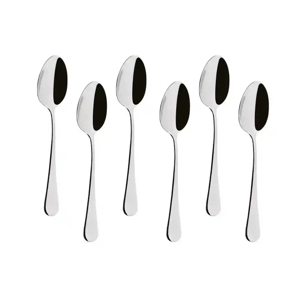 Set De 6 Cucharillas Acero Inoxidable Mesa Acero 410