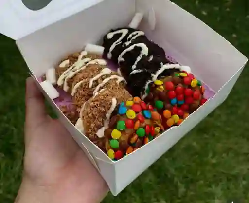 Combo De 6 Mini Donas Con Topigs Y Salsas