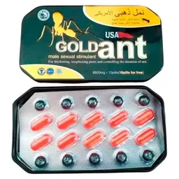 Potenciador X20 Pastilas Potenciador Masculino Hormiga Gold Retardante Y Potenciador Eyaculacion