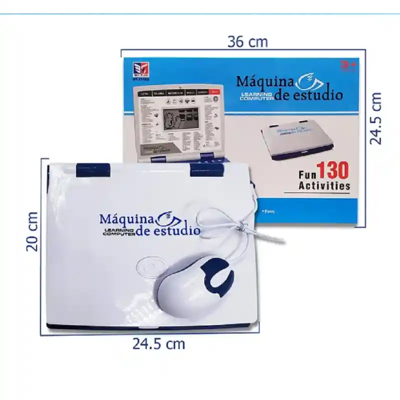 Computador Didáctico Para Niños Y Niñas - 130 Funciones Ingles Y Español - Juegos