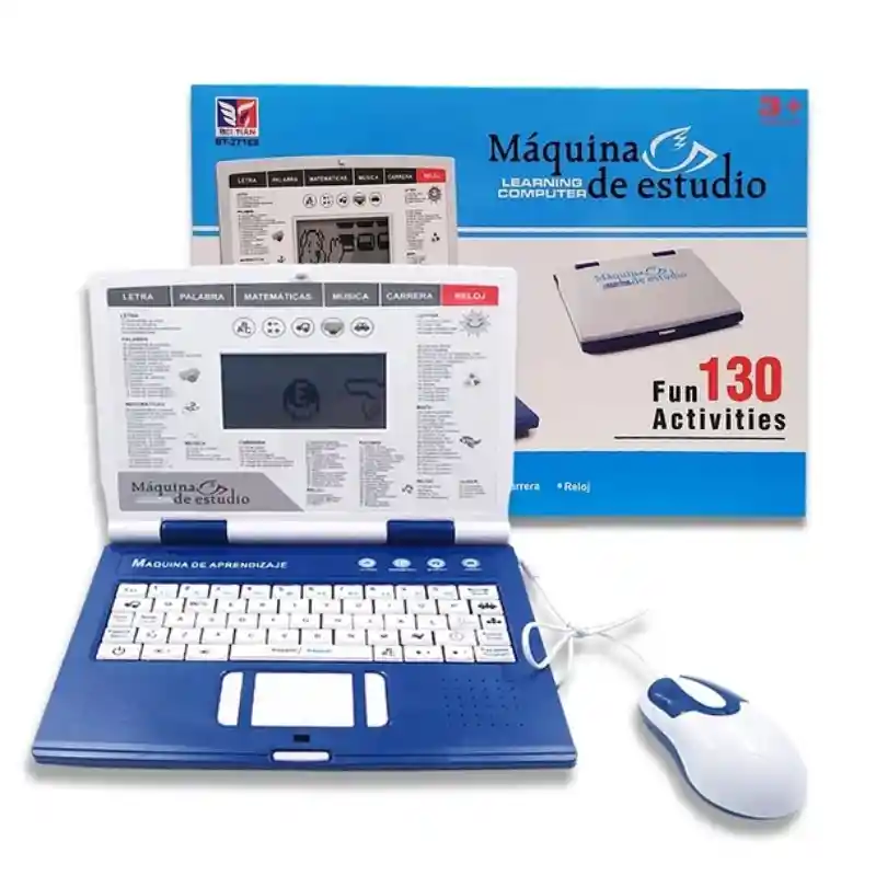 Computador Didáctico Para Niños Y Niñas - 130 Funciones Ingles Y Español - Juegos