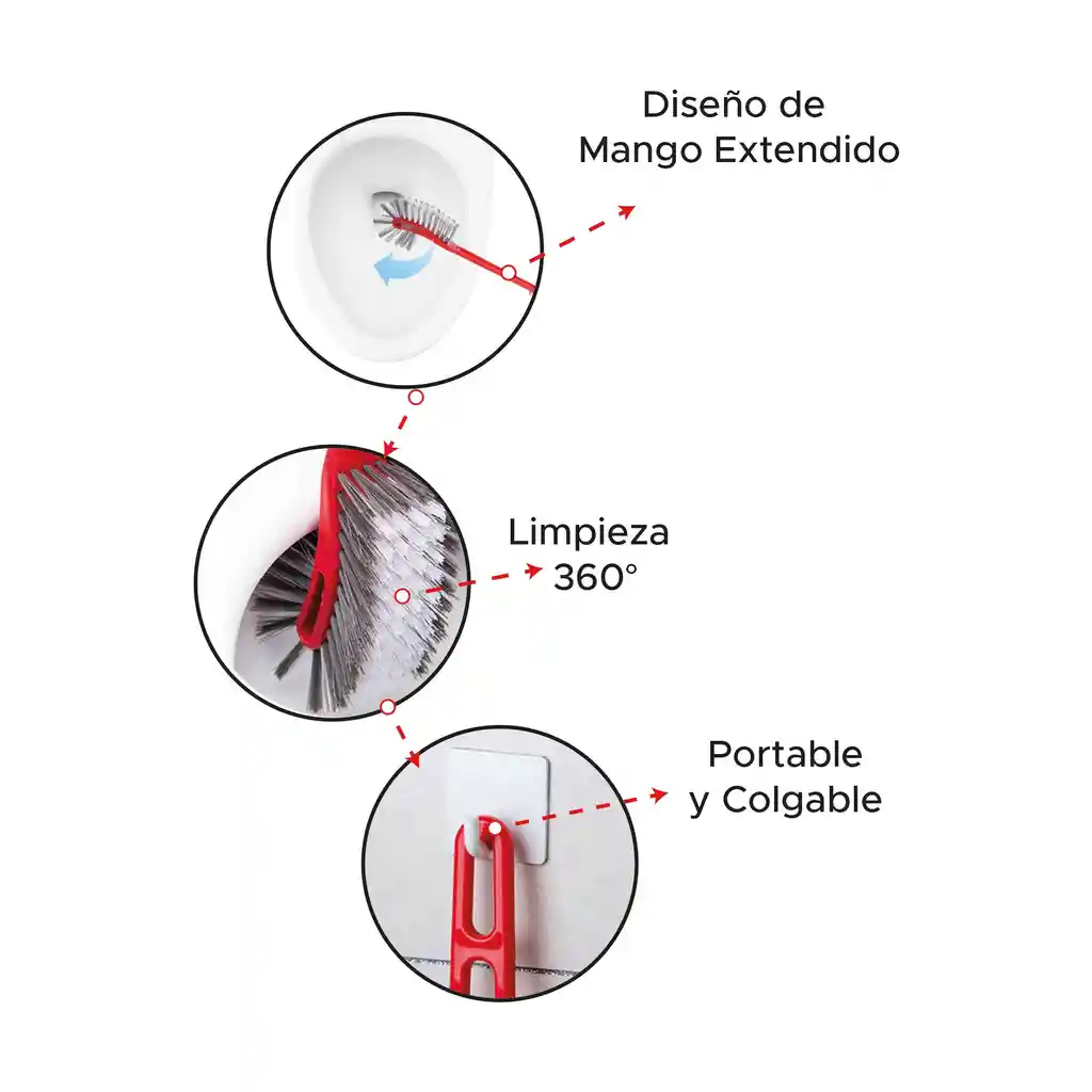 Cepillo Doble Limpieza Baños