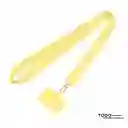 Correa Strap Celular Amarillo Claro