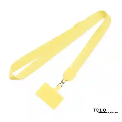 Correa Strap Celular Amarillo Claro